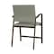 Lesro Newport Wide Hip Chair Metal Frame, Bronze, OH Eucalyptus Upholstery NP1261 - alternate 2